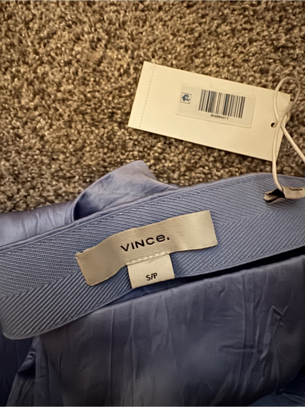 Vince High-Rise Fluid Satin Bias Pant in Iris - Picture 6 of 7